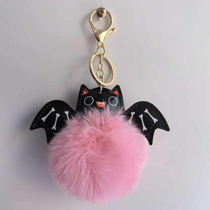 Summer Halloween Keychain Cartoon Leather