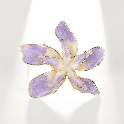 Broche Bauhinia francés súper hermoso para mujer