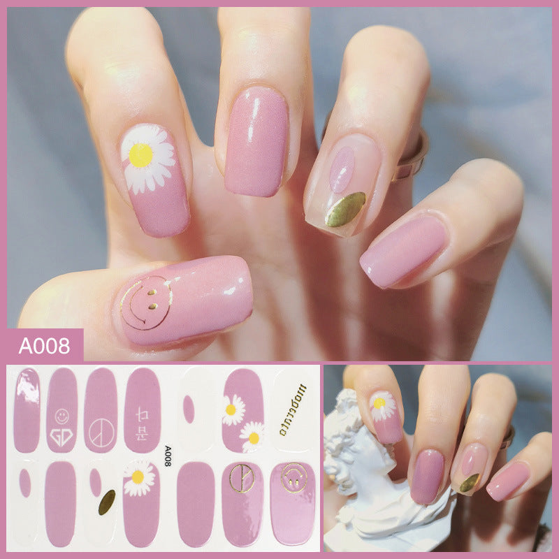 Nail Stickers Female Manicure Full Stickers Finished 3d Waterproof