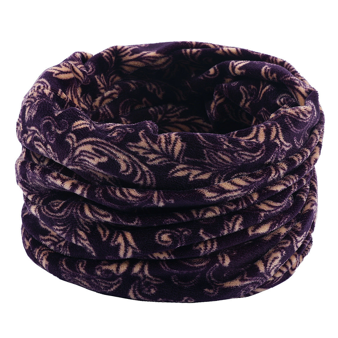 Warm Short Velvet Double-layer Knitted Scarf