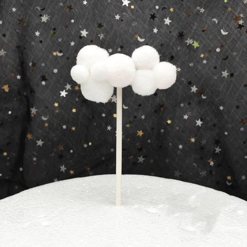 Creative Large And Small Cloud Cake Decoration Card