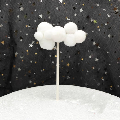 Creative Large And Small Cloud Cake Decoration Card