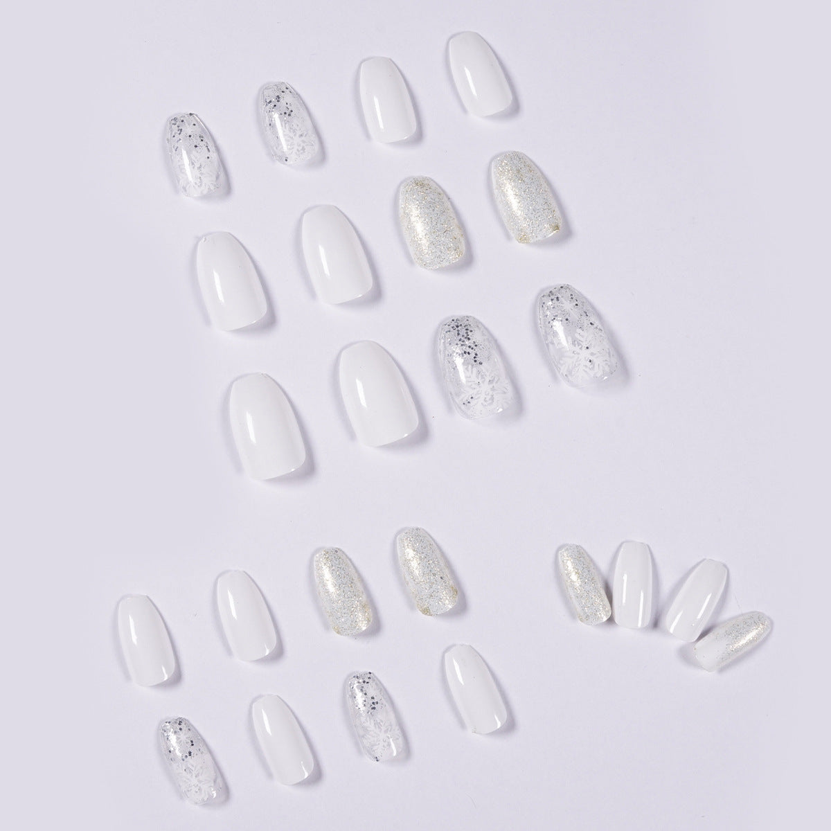 Ice Glitter Short Ballet Foreign Trade Section Wears Nail Art