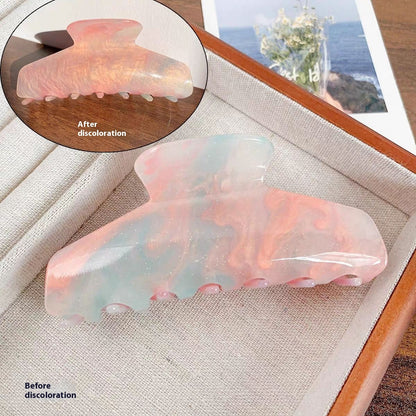 Color Changing In The Sun Exquisite High-grade Acetate Shark Clip Updo Hair Claw Hair Accessories For Women