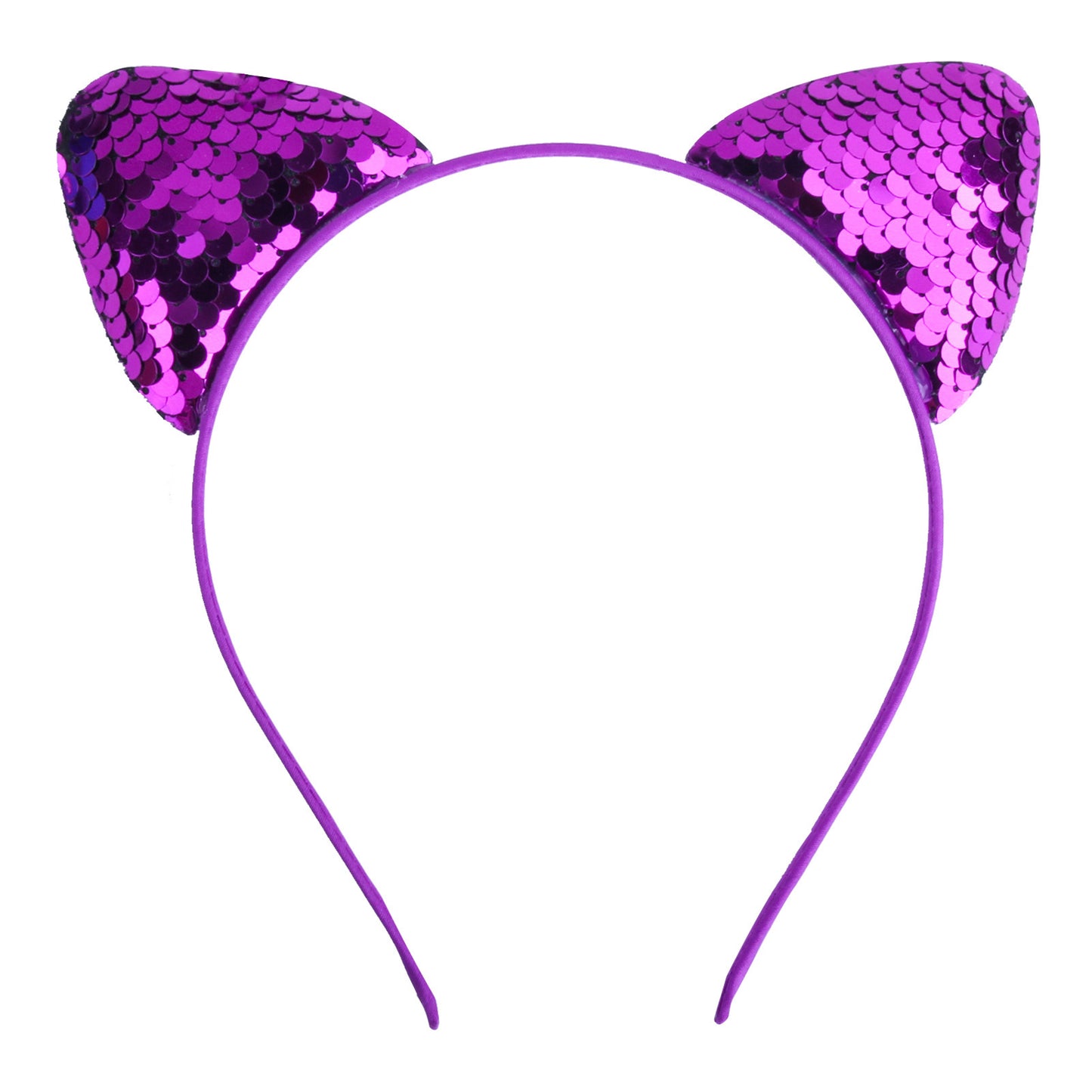 Quicksand Children's Cartoon Sweet Headband Hairpin Flip Scale Sequined Cat Ears Accessory