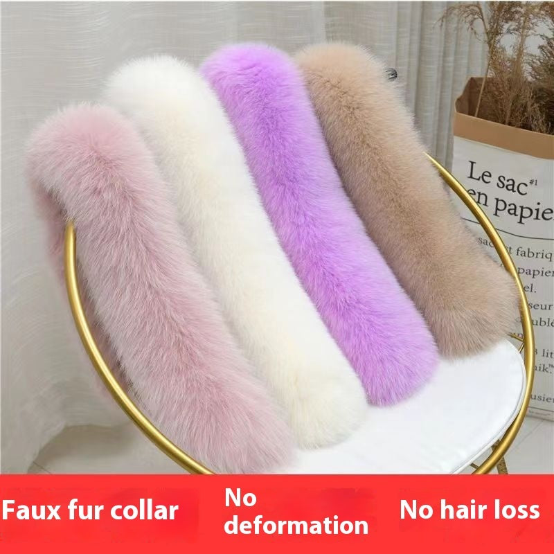 Oversized Fur Collar Down Parka Cotton-padded Jacket