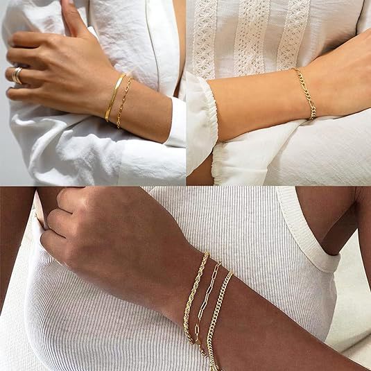 Conjunto de pulseras de estilo minimalista de moda para mujer