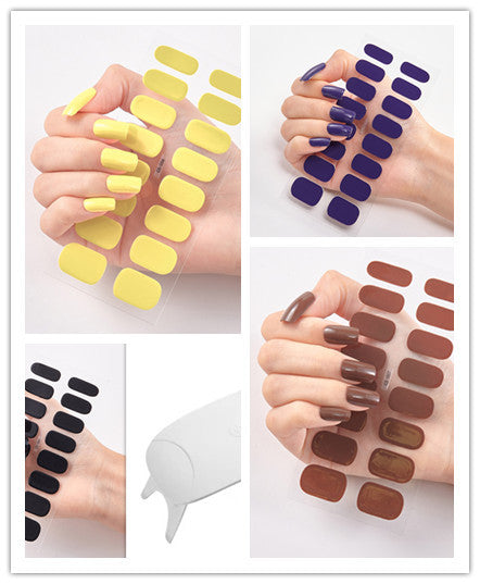 Waterproof and Long Lasting Nail Stickers Letter Color Nail Stickers Full Stickers