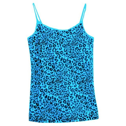 Top de tirantes finos sin mangas con estampado de leopardo, sexy, para chica sexy, combinable con todo, estilo callejero elegante