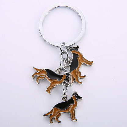 Little Creative Gifts Metal Key Ring Pet Dog Keychain Pendant