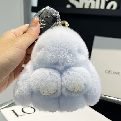 Cute Plush Doll Bunny Car Key Ring Pendant