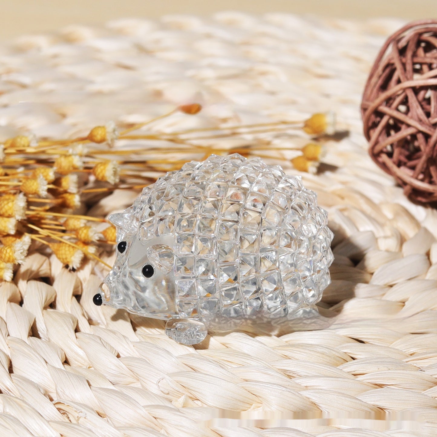 Crystal Hedgehog Crafts Ornaments Animal Decorations Desktop Office Home