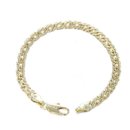 European And American Simple Retro Minority Thick Chain Golden Personality High Sense Bracelet For Women