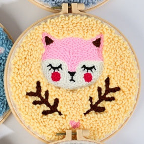 Handmade Embroidery Material Package Needle Children Beginners Stamp String Art Decoration