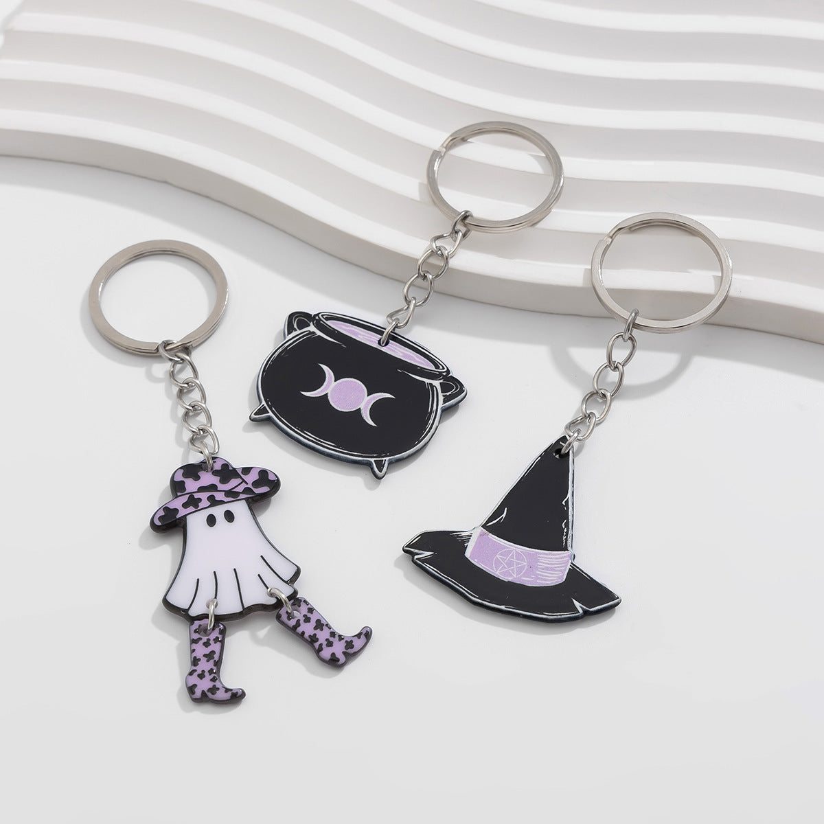 Bow Special Secret Chain Keychain Five-pointed Star Alloy