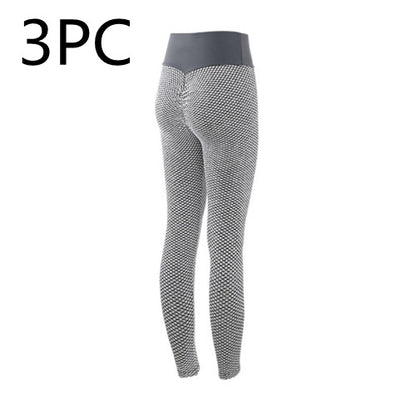 Leggings a cuadros para fitness, pantalones de yoga, leggings de cintura alta sin costuras y transpirables para gimnasio