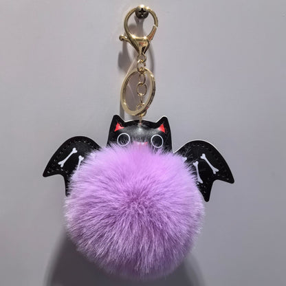 Summer Halloween Keychain Cartoon Leather