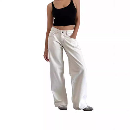 Pantalones vaqueros de pierna ancha para mujer