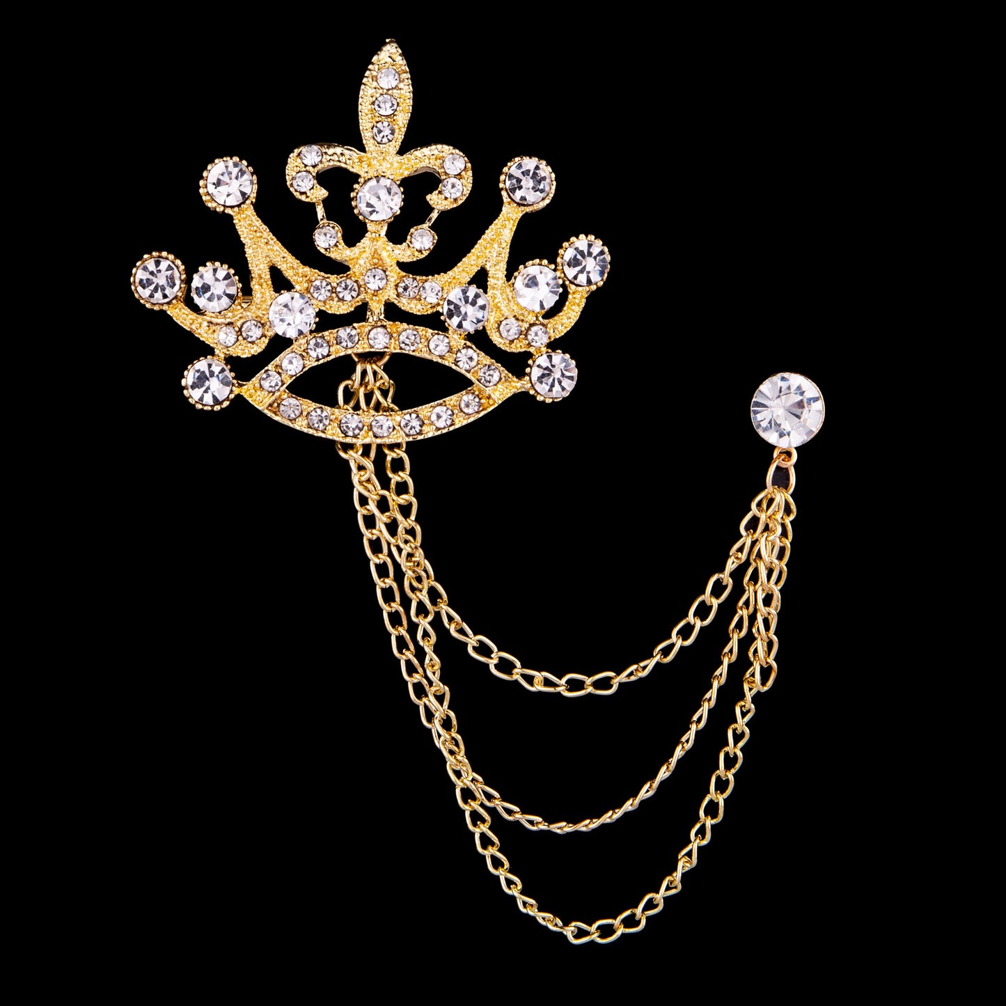 Fashion Crown Brooch Diamond Corsage