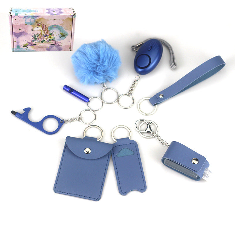 9-piece Keychain Fashion Leather