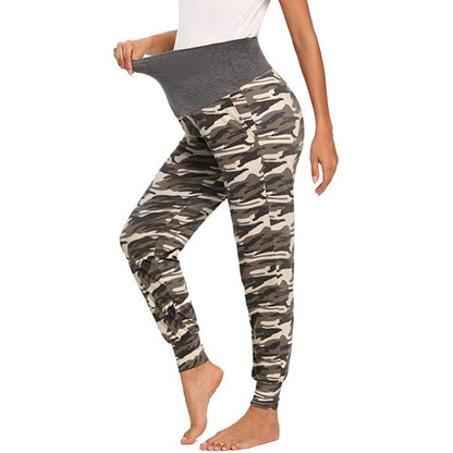 Pantalones de yoga con estampado para embarazadas