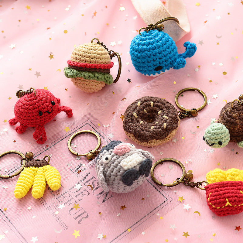 Girl Cute Ins Hand-woven Key Ring Circle